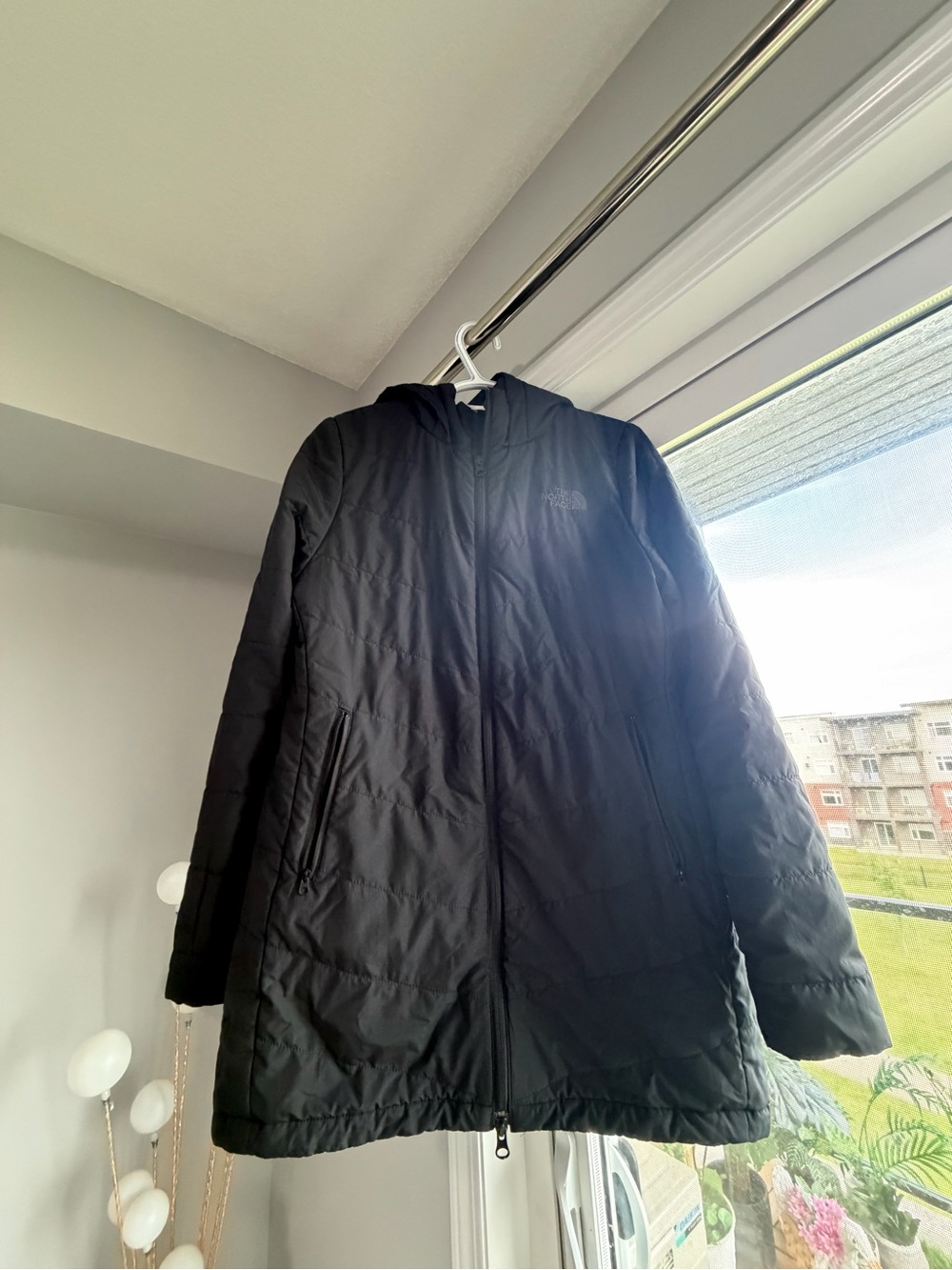 The North Face Black Hooded Puffer Coat, Women, Small